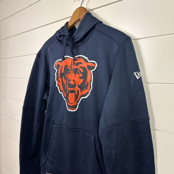 Chicago Bears NFL Team Apparel Hoodie Sweatshirt Navy Blue sz S - Picture 3 of 6